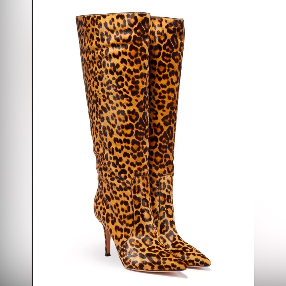 Gianvito Rossi
Hunter Pony Leopard Print Boots